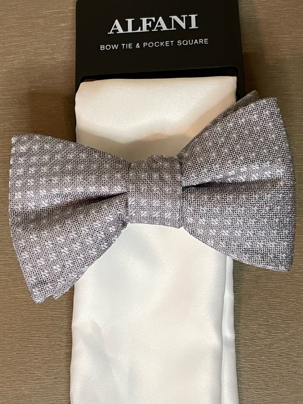 Alfani Bow Tie and Pocket Square Set